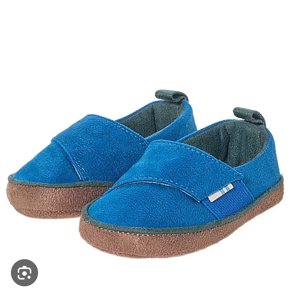 TOMS Pinto Blue Microsuede Kids' Shoes